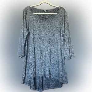 Comfy Heather Black and Grey Top